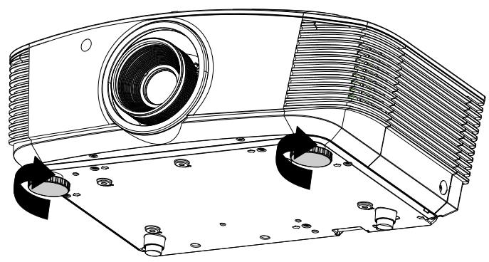 INFOCUS SP8604 - Ajuster le niveau du projecteur - 2
