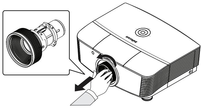 INFOCUS SP8604 - Enlever l'objectif existant du projecteur - 2