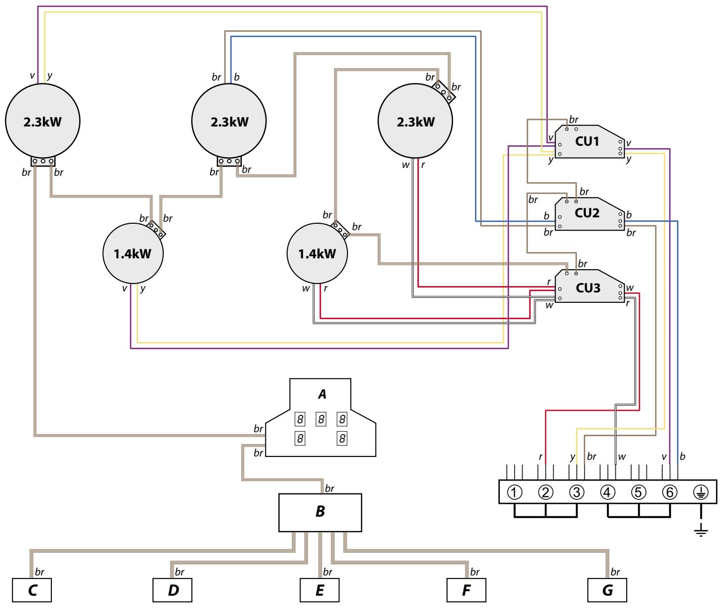 ELAN 90 - Circuit Diagram: Hob - 1