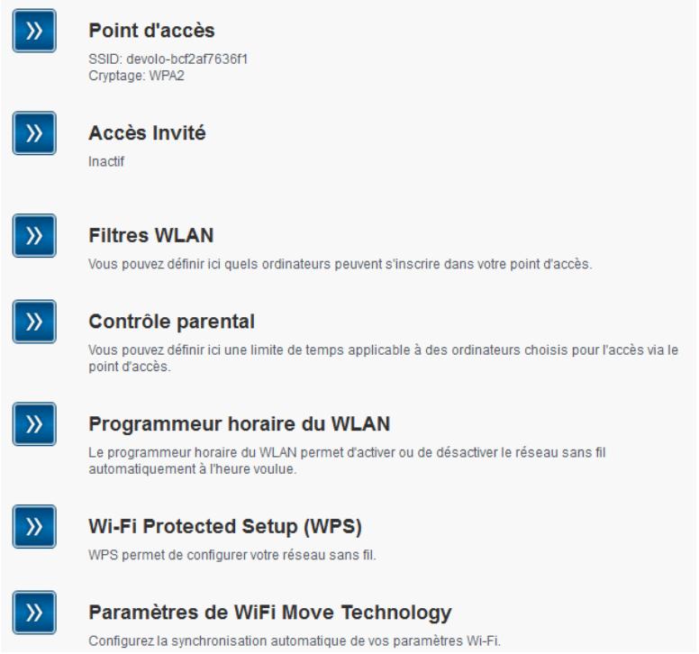 DEVOLO CPL DLAN WIFI 510B - Configuration du WLAN - 1