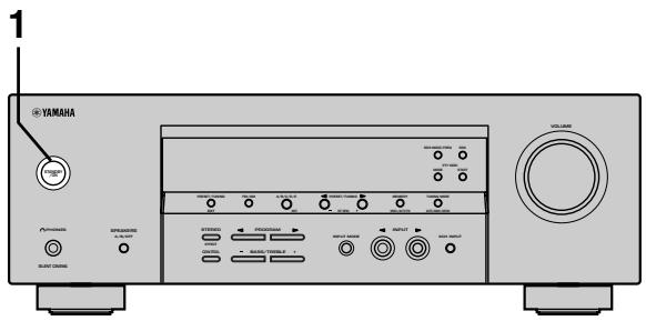 YAMAHA AV3005 - Mise sous tension - 1