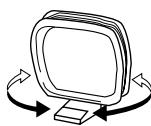 YAMAHA AV3005 - ■ Raccordement de l'antenne cadre AM - 3