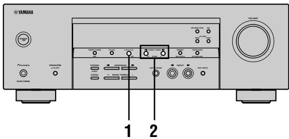YAMAHA AV3005 - Choix d'une préselection - 1