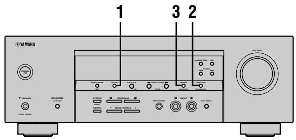 YAMAHA AV3005 - ■ Mise en mémoire automatique des fréquences FM - 1
