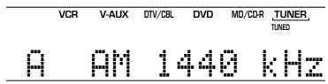 YAMAHA AV3005 - Effectuez l'accord sur une station. - 1