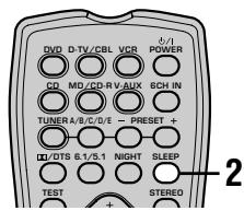 YAMAHA AV3005 - Pour régler la minuterie - 1
