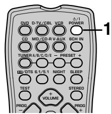 YAMAHA AV3005 - Mise sous tension - 2