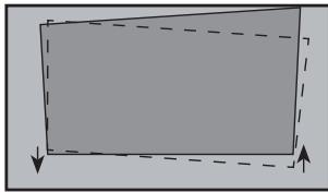 HISENSE PL2 - ÉTAPE 3 Réglage de l'image projetée et de la console METTRE EN PARALLELE LE BAS DE L'IMAGE AVEC L'éCRAN - 3