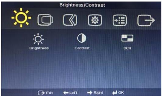 LENOVO Ecran PCD22-10 - Utilisation des commandes de l'affichage sur écran (OSD) - 1