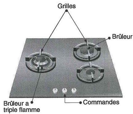 NEFF T2856 SOEU NOIR - Ainsi se présente votre table de cuisson : - 2