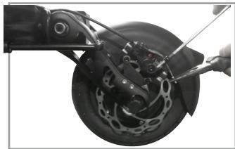 MINIMOTOR SPIDER 24.5 AH 60V - Méthode d'ajustement du frein - 1