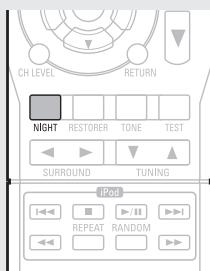 DENON AVR-1311 BKE2 - Appuyez sur NIGHT pour sélectionner le mode désiré. - 3