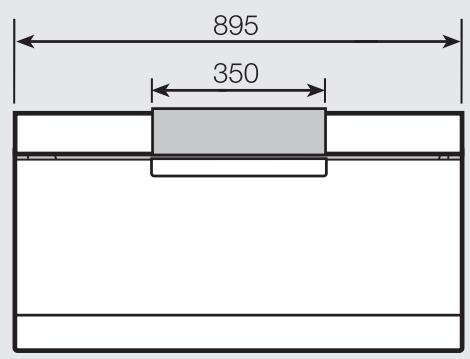 MI H6890BP - Cotes détaillées de la façon du four - 2