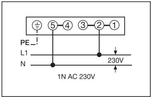 MI H6890BP - Raccordement AC 230 V (monophase) - 1
