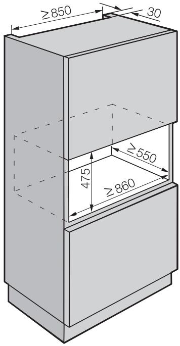MI H6890BP - Encastrement dans un meuble bas - 4