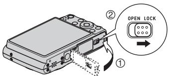 CASIO EX-Z450B - Fermez le couvercle de batterie. - 1
