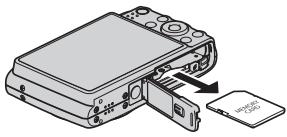 CASIO EX-Z450B - Pour remplacer une carte mémoire - 1