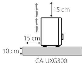 JVC UX-G6303E - ATTENTION: Aération correcte - 2