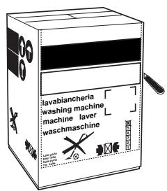 ARISTON LBE129 - Application du panneau d'habillage en bois sur la porte et montage du machine à laver à l'intérieur des éléments: - 1