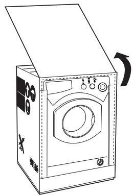 ARISTON LBE129 - Application du panneau d'habillage en bois sur la porte et montage du machine à laver à l'intérieur des éléments: - 2