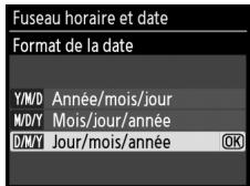 NIKON D130018-55 - Choisir un format de date. - 2