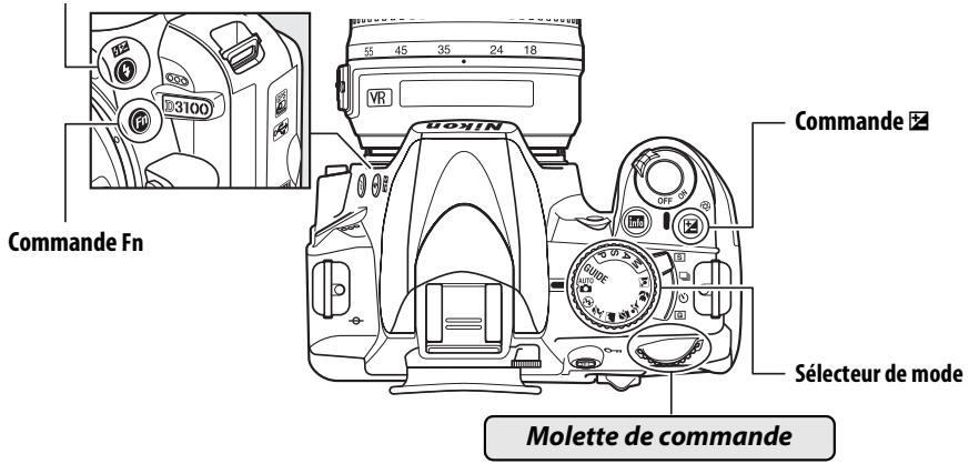 NIKON D130018-55 - La molette de commande - 1