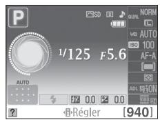 NIKON D130018-55 - Positionner le curseur sur l'affichage des informations. - 1