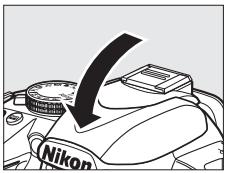 NIKON D130018-55 - Fermetre du flash intégré - 1