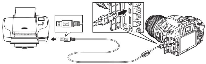 NIKON D130018-55 - Brancher le cable USB. - 1