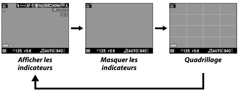 NIKON D130018-55 - Options d'affichage en visée écran - 1