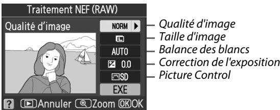 NIKON D130018-55 - Régler les paramètres de Traitément NEF (RAW). - 2