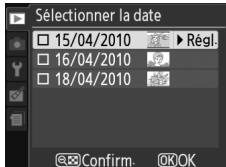NIKON D130018-55 - Mettre une date en surbrillance. - 2