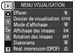 NIKON D130018-55 - Sélectionner un menu. - 2
