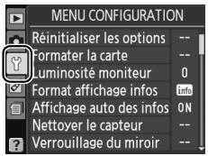 NIKON D130018-55 - Menu Configuration : configuration de l'appareil photo - 4