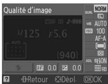 NIKON D130018-55 - Positionner le curseur sur l'affichage des informations. - 3
