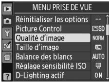NIKON D130018-55 - Le menu Prise de vue - 1