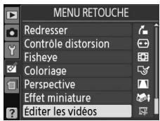 NIKON D130018-55 - Le menu Retouche - 1