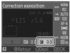 NIKON D130018-55 - Afficher les options de correction de l'exposition. - 2