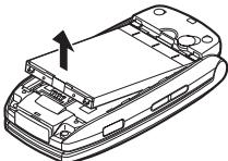 SHARP GX25 - Removing the SIM Card and the Battery - 2