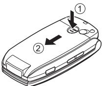 SHARP GX25 - Removing the SIM Card and the Battery - 1