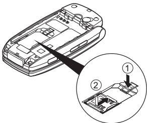 SHARP GX25 - Removing the SIM Card and the Battery - 3