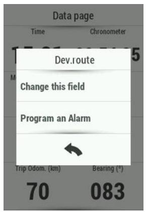 TWONAV ANIMA ULTRA - MENU CONTEXTUEL - 1