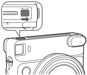 FUJIFILM INSTAX SQ6 RUBY RED EX - Mise sous/hors tension de l'appareil photo - 1