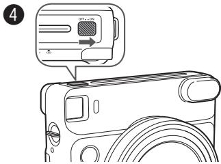 FUJIFILM INSTAX SQ6 RUBY RED EX - Mise en place de la cassette film instax SQUARE (SUITE) - 2