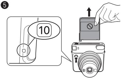 FUJIFILM INSTAX SQ6 RUBY RED EX - Mise en place de la cassette film instax SQUARE (SUITE) - 3