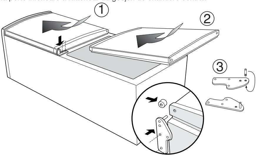 INDESIT CAA 55 NX.2 - Comment remonter les portes - 1