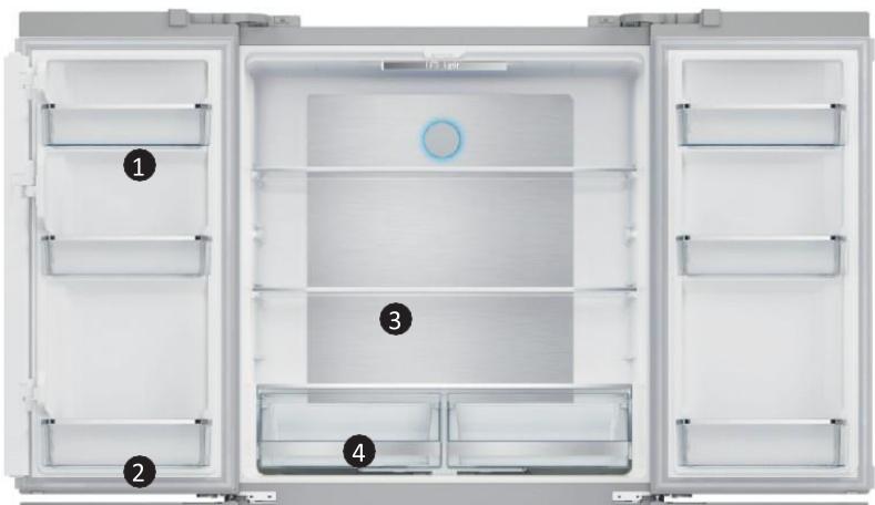 DARRYSCHNEIDER SCMDC522NFX - COMPARTIMENT DU RÉFRIGÉRATEUR - 1