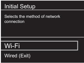 PIONEER N-30AE - Paramètres de connexion Wi-Fi - 1