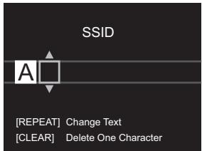 PIONEER N-30AE - Saisissez le SSID du point d'accès - 1