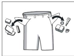 CURTISS MULFS1051PL - Videz des poches interieures et des poches des pantalons les petits objets métalliques qu'elles pourraient contérer (clous, épinges, trombones). - 1